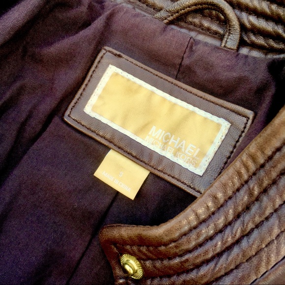 Michael Kors Leather Jacket - Picture 4 of 5